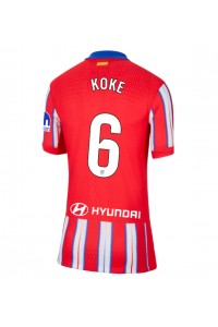 Atletico Madrid Koke #6 Fotballdrakt Hjemme Klær Dame 2024-25 Korte ermer